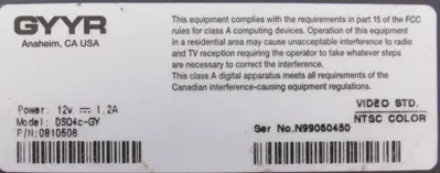 USED GYYR DSQ4C DIGISCAN QUAD 0810506