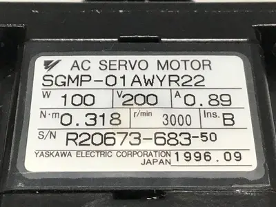 USED YASKAWA SGMP-01AWYR22
