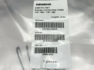 GXV1822-5BN15 | Siemens  Energy Connecting Cable 7/8"-180 - Used