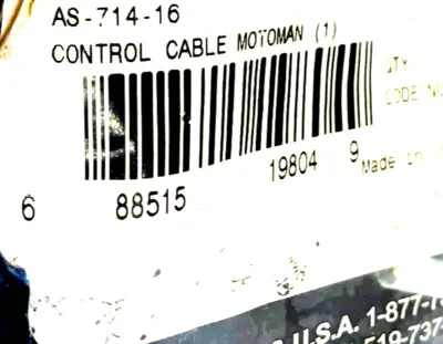 NEW TREGASKISS AS-714-16 MOTOMAN CONTROL CABLE AS71416