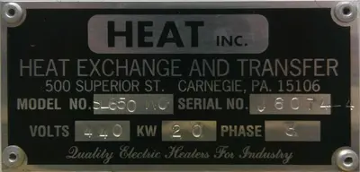 USED HEAT INC SL650-WC-483