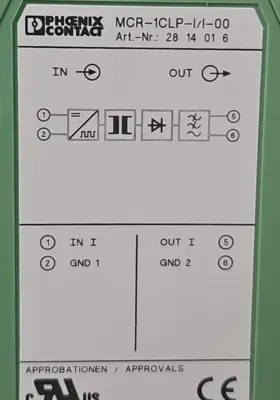 Phoenix Contact MCR-1CLP-I/I-00 Loop-Powered Isolators Loc3D33