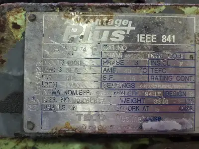 USED TECO-WESTINGHOUSE IEEE 841