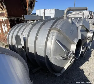 Used Approximately 600 Gallon Industrial Storage Bin, 304 Stainless Steel