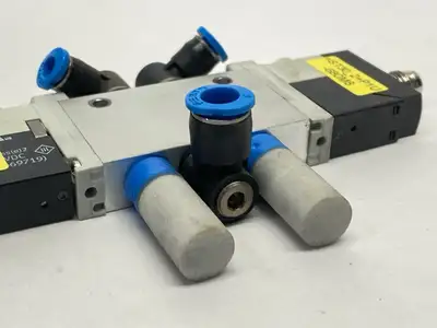 Used Festo Air Pilot Control Solenoid Valve 5/3 Closed 566476 Solenoid Valves Michigan US | Maverick Industrial Sales #1397730