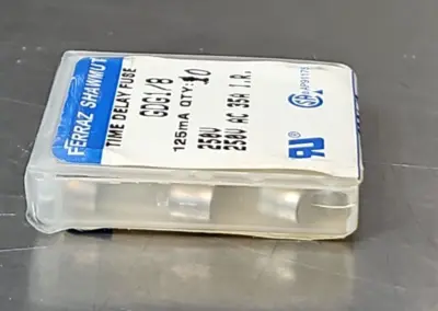 Ferraz Shawmut GDG1/8 Mini Fuse 125mA 250Vac box w/10 loc4E17