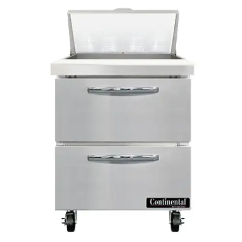 Continental SW27N8-D 27" Sandwich/salad Prep Table W/ Refrigerated Base, 115v