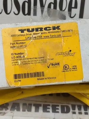 New | in-Stock TURCK 8MB12Z-5P3-10 (U2-00929) Miscellaneous Equipment (Electrical & Power) | Surplus Asset Holdings #1194902