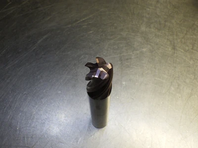 Kyocera / SGS 3/4" 5 Flute Carbide Cr Endmill 3/4" Shank .12" R 37092 (LOC2864A)
