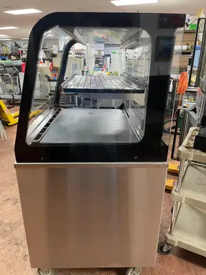 Used Federal Industries Used Federal CRB3628SS 36" Self Serve Refrigerated Merchandiser Display Cabinet 120V Display Refrigerators Illinois US | Falcon Restaurant Supply #1376145
