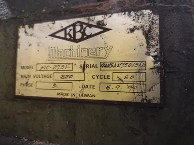 10" SOCO KBC MACHINERY MODEL #MC-275F COLD SAW: YOBRO #24280