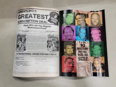 USED WRESTLING SUPERSTARS MARCH 1993