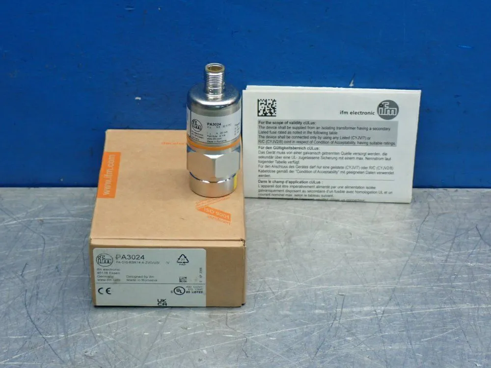 New | in-Stock IFM PA3024 Pressure Transmitters Ohio US | HGR 24 #1070228
