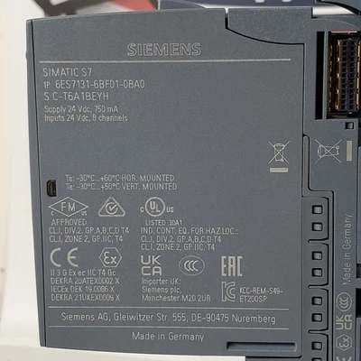 Used Siemens 6ES7 131-6BF01-0BA0, 6ES7131-6BF01-0BA0 Misc Industrial Equipment California US | American Industrial Supply Co. #1377205