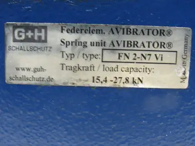 G+H Schallschutz FN2-N7 Vi Avibrator Spring Unit Machine Feet Lot of 13