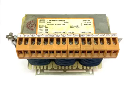 Used BLOCK Auto Transformer 408VA 500V to 230V 50/60Hz Transformers Michigan US | Maverick Industrial Sales #1402206