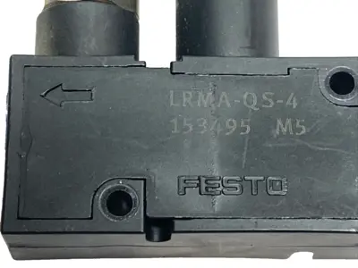 USED FESTO MINI PRESSURE REGULATOR 1-8 BAR GAUGE 153495 LOT OF 2
