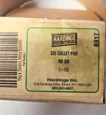 Hardinge S26 Collet Pad Size 1-1/2 RD SM