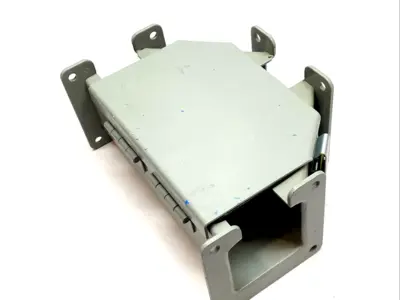 F22LTA | Hoffman  Wireway Tee 2.5"x2.5" Lay-In Hinged Cover Gray Steel - Used