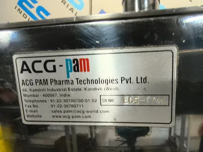 Used ACG-PAM ECS 100 Capsule Fillers South Carolina US | ESS Industrial Equipment Sales #1513006