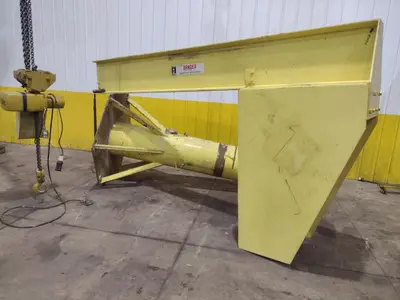 5 TON x 8' x 10' JIB ARM CRANE W/ 3 TON YALE HOIST: YOBRO #24982