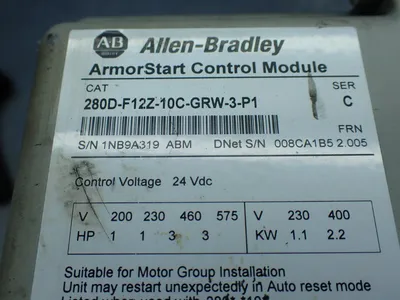 USED ALLENBRADLEY 280DFN10R