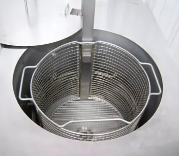 142-1231 Giles GEF-720 75lb Electric Chicken Fryer w Filter, Auto Lift Basket