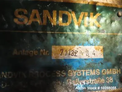 Used Sandvik Industrial Belt Flaker 47.5" x 43', Asphalt Pastille, 32' Cooling Zone, 2HP Drive