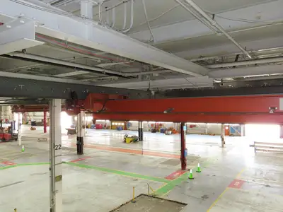 Cleveland Tramrail P&H 5 Ton Single Girder Underhung Bridge Crane 28' Span