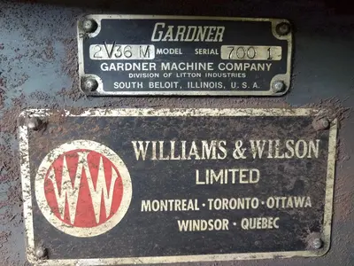 USED GARDNER 2V36M36