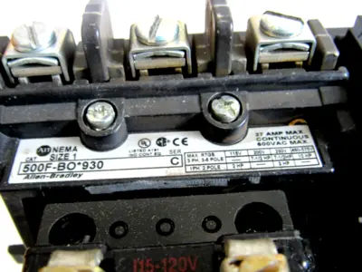 ALLEN BRADLEY 509-BOD REVERSING STARTER SERIES C 500F-BO*930 509BOD NEW, SURPLUS