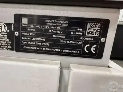 Used 2020 TRUMPF TRULASER 5000 Laser Cutters Illinois US | Perfection Global, LLC. #1123305