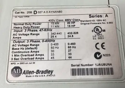 USED ALLEN BRADLEY Allen-Bradley