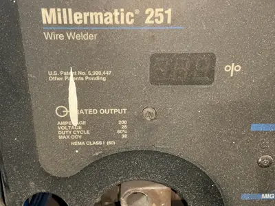 Used MILLER MILLERMATIC 251 Mig Welders Ohio US | HGR 24 #1506601
