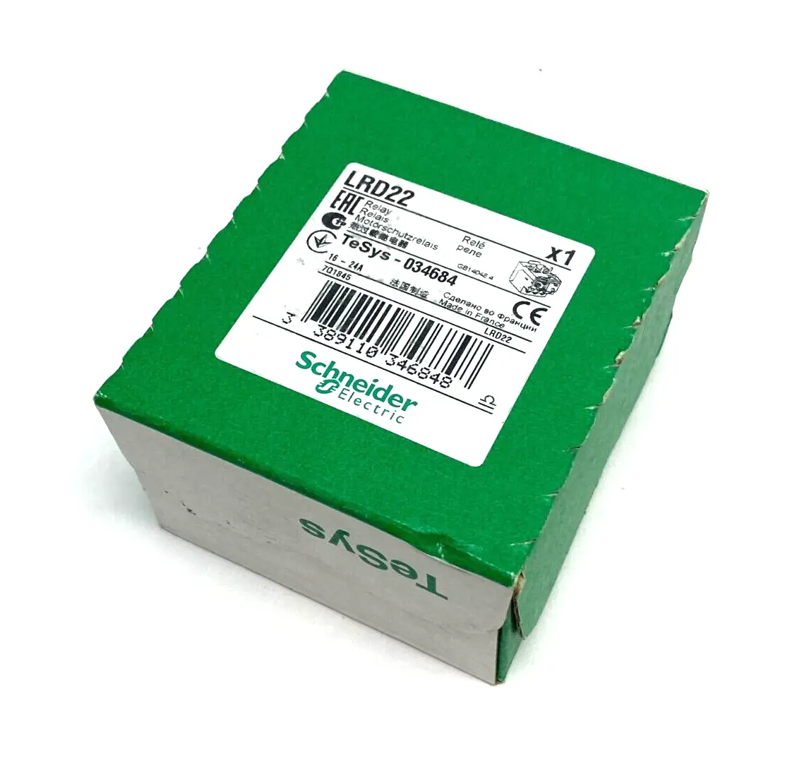 New | in-Stock SCHNEIDER ELECTRIC THERMAL OVERLOAD RELAY TESYS-034684 Relays & Switches Michigan US | Maverick Industrial Sales #1092402