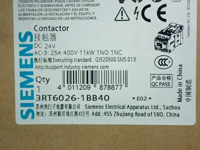 NEW SIEMENS 3RT60261BB40