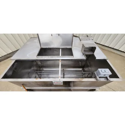 Used Stainless Steel Horizontal Liquid Mixer - 350 Gal. Capacity