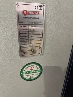 2024 DENER 242 US Tons x 12 ft Press Brakes | Paul Farrell (5)