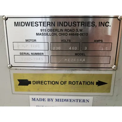 USED MIDWESTERN INDUSTRIES, INC. ME24