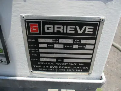 12" width x 18" H x 8" D Grieve #BMPC-12188, electric box furnace, 2300° F.