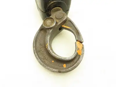 CM Lodestar 2 Ton Lower Hook Block Assembly Double Chain Latchlok Black 627-860