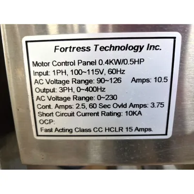 Used FORTRESS TECHNOLOGY SC-CONV-96HD22FG Metal Detectors West Virginia US | JM Industrial #1369373