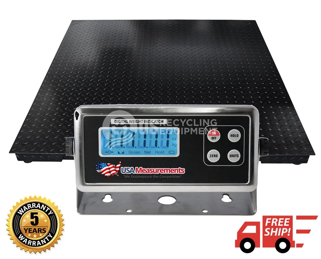 NEW PRIME USA SCALES 60" X 60" 10K FLOOR SCALE