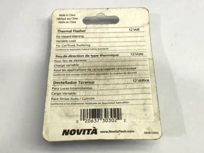 NEW NOVITA THERMAL FLASHER 12V