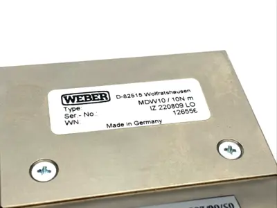 New | in-Stock Weber Dynamic Transducer 10 Nm 2-tracks, 360 pulses, 126556 Transducers Michigan US | Maverick Industrial Sales #1391746