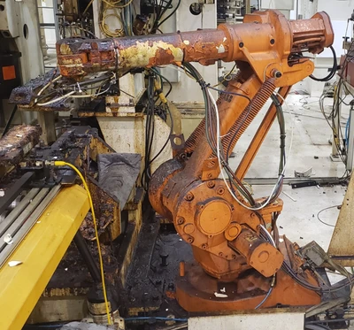 ABB IRB1400-M98 Robot Manipulator Arm w/ Controller and Teach Pe