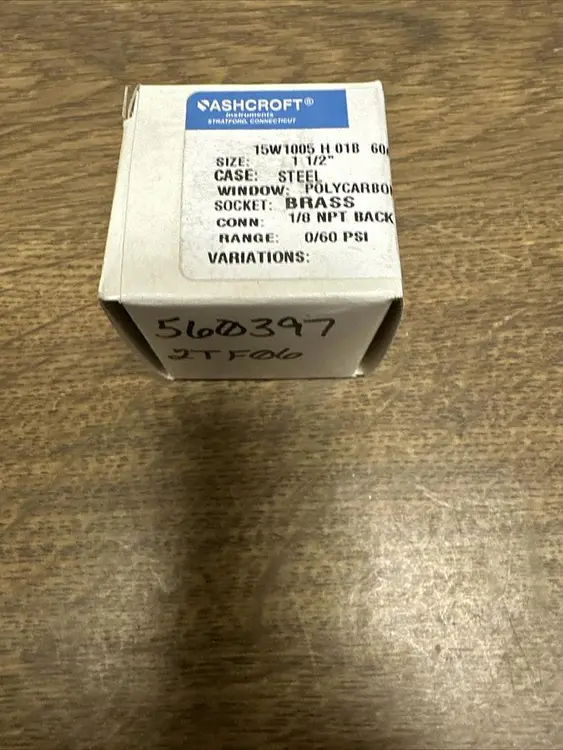 Used ASHCROFT 15W1005H01B 60# Universal Pressure Meters Ohio US | Surplus Asset Holdings #1245416