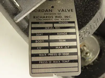 Jordan Valve Mark 80 Temperature Regulator 1"NPT 35-90 Range 14.5" Copper Bulb