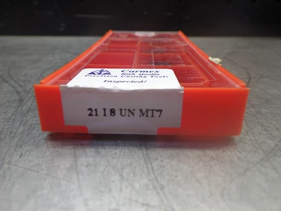 CARMEX Carbide Inserts QTY10 21 I8 UN MT7 (LOC997B)
