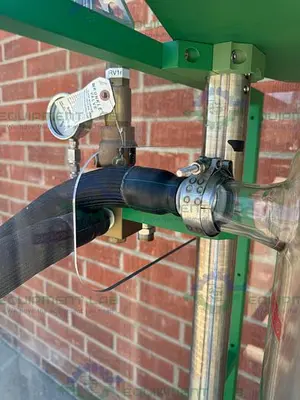 USED CHEMGLASS 100 LITER JACKETED GLASS REACTOR W/ CHEMGLASS DIGITAL OVERHEAD STIRRER